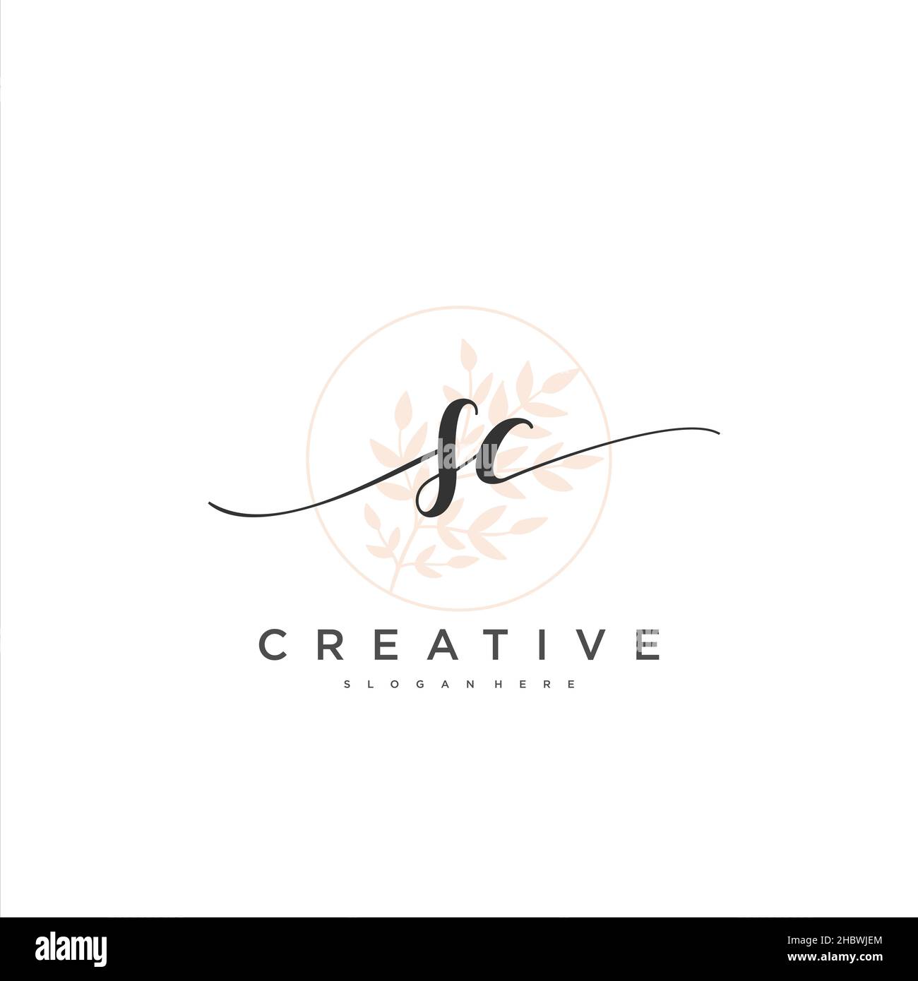 SC écriture initiale modèle géométrique minimaliste logo art vectoriel, logo pour la beauté d'affaires, la mode, et d'autres art Illustration de Vecteur