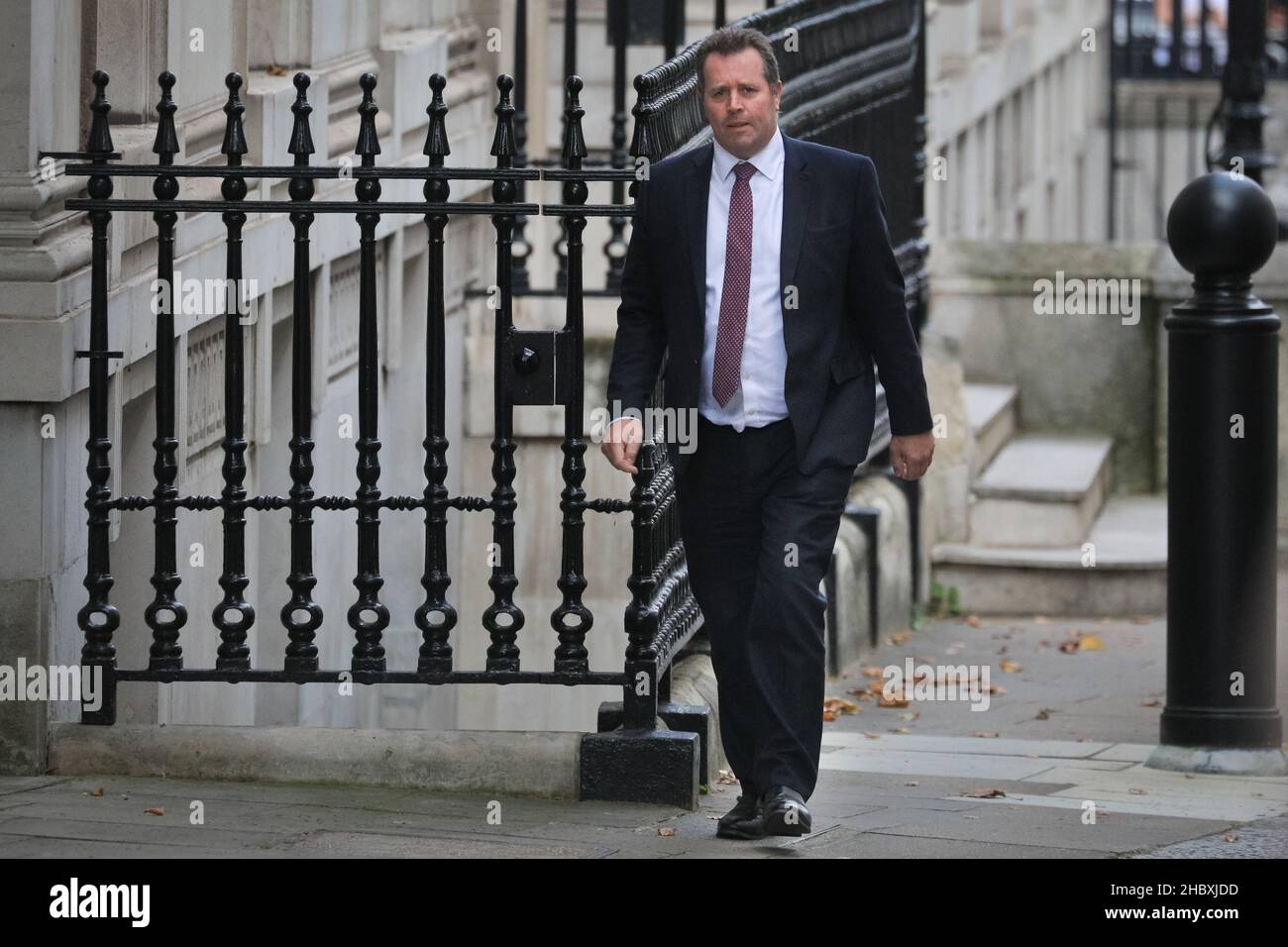 Mark Spencer, politicien du Parti conservateur britannique, whip en chef, ministre du gouvernement Johnson, Downing Street, Londres Banque D'Images