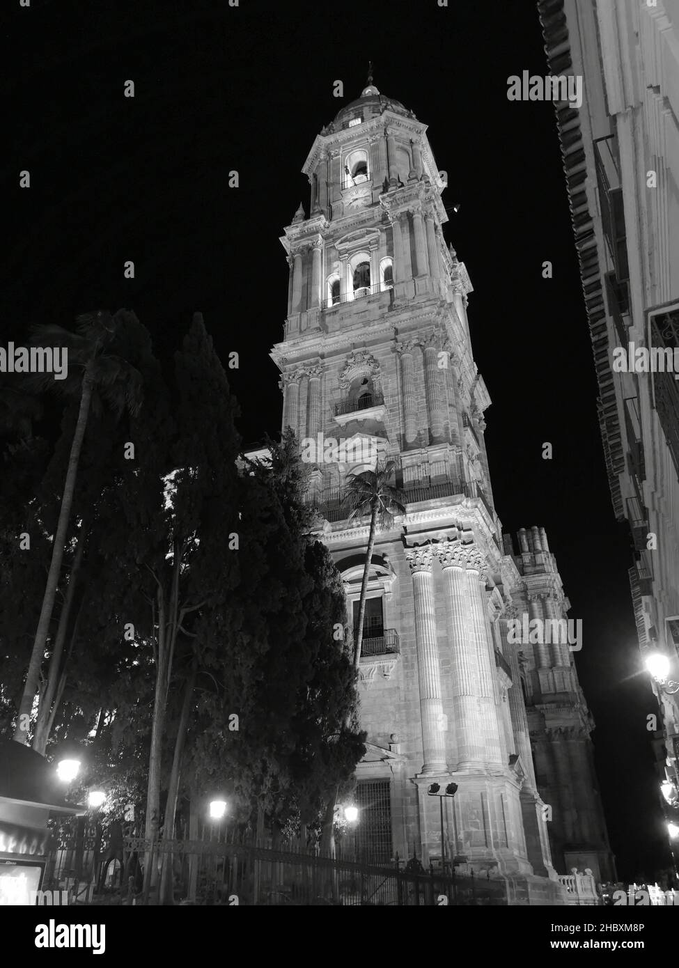 Cathédrale de Malaga, Catedral de la Encarnación.Malaga, Andalousie, Espagne. Banque D'Images