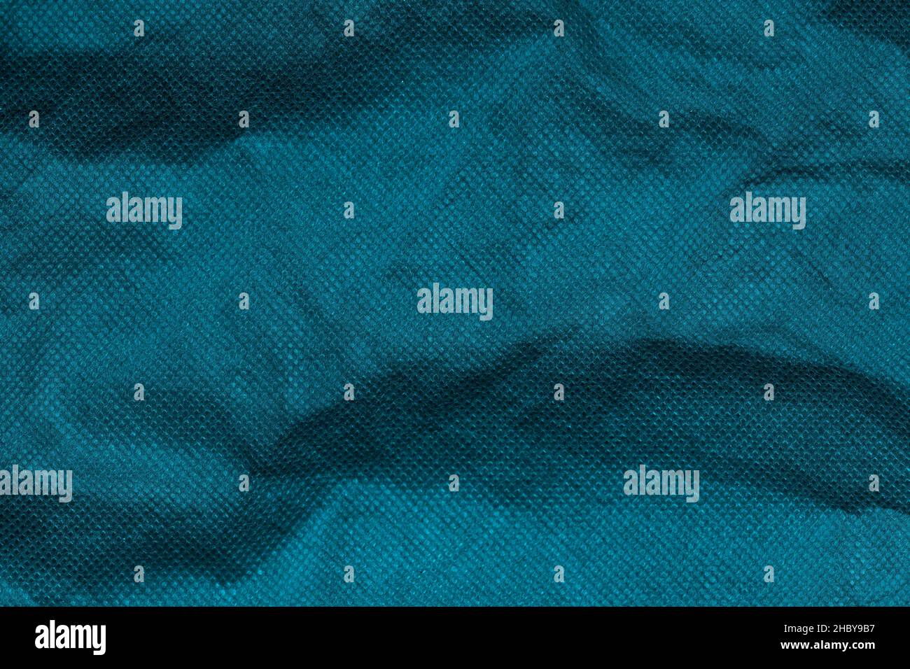 Texture en polyester synthétique de couleur bleue pour l'arrière-plan Banque D'Images
