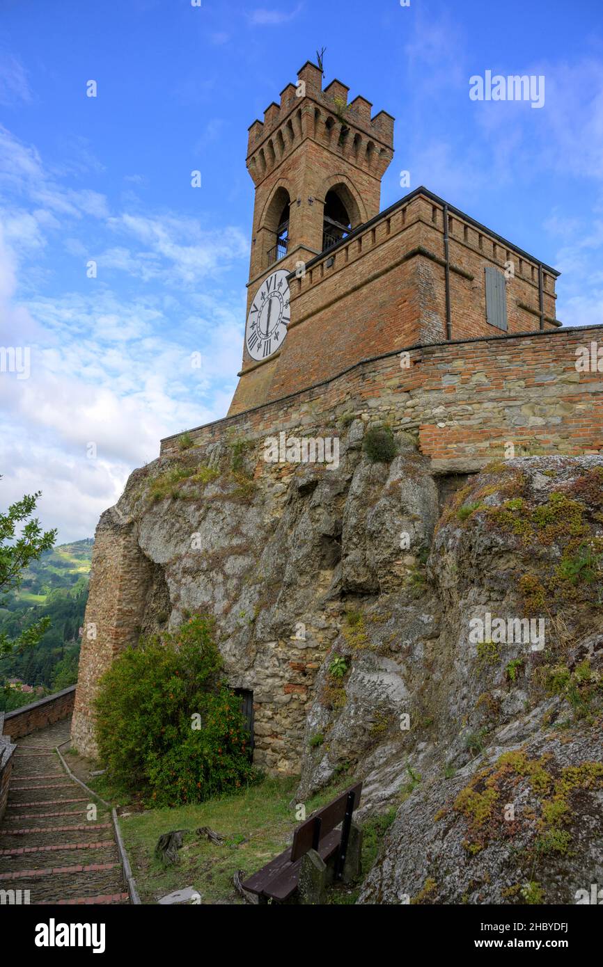 Tour de l'horloge, Brisighella, province de Ravenne, Italie Banque D'Images