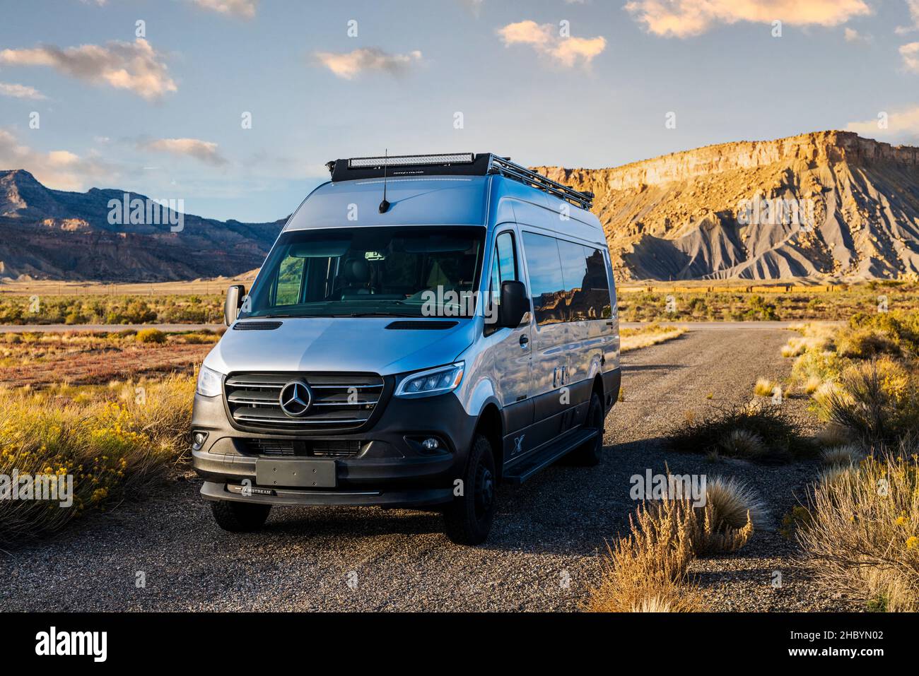 Airstream Interstate 24X 4WD campervan; Thompson Springs; Utah; États-Unis Banque D'Images