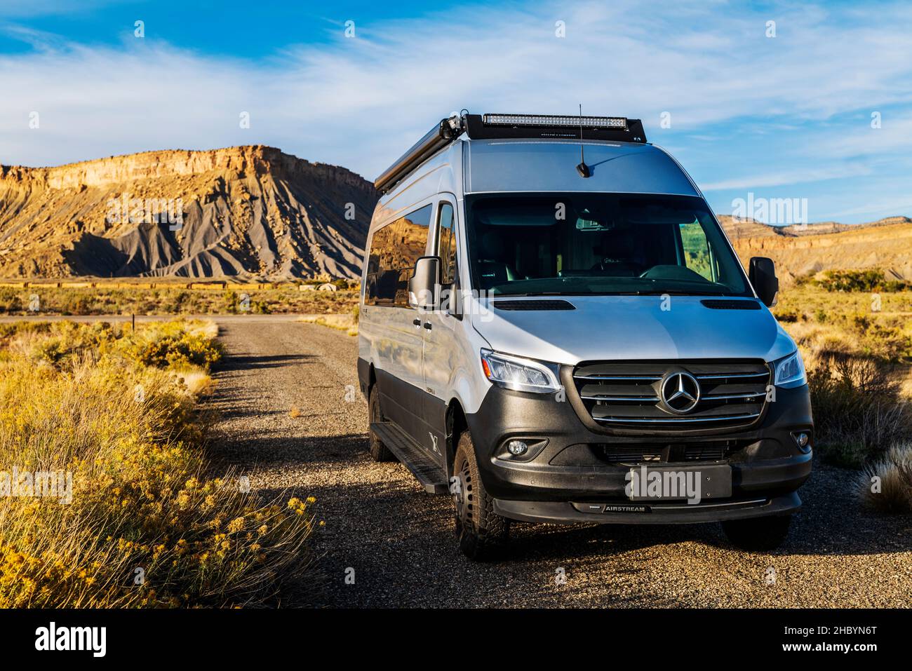 Airstream Interstate 24X 4WD campervan; Thompson Springs; Utah; États-Unis Banque D'Images