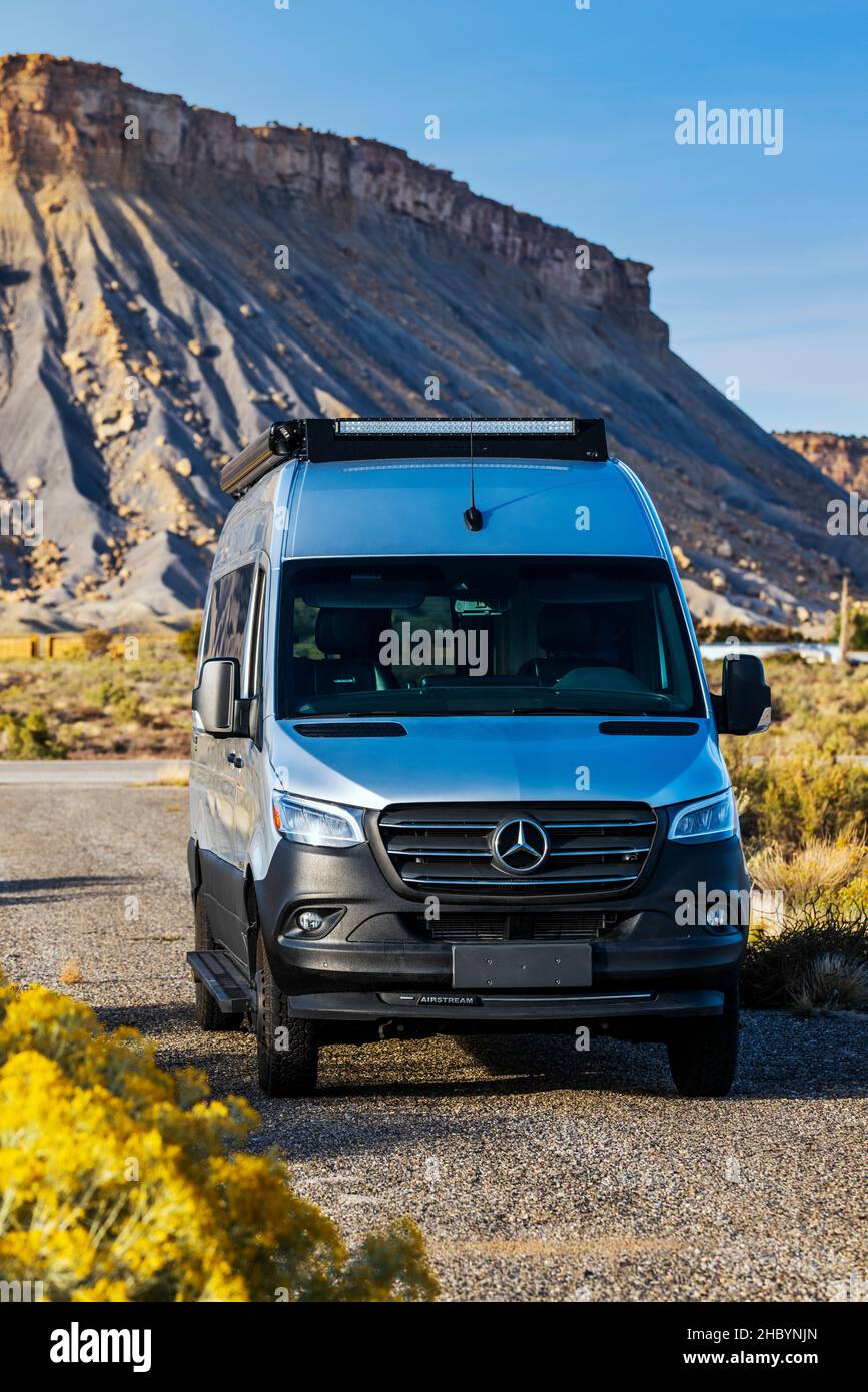 Airstream Interstate 24X 4WD campervan; Thompson Springs; Utah; États-Unis Banque D'Images