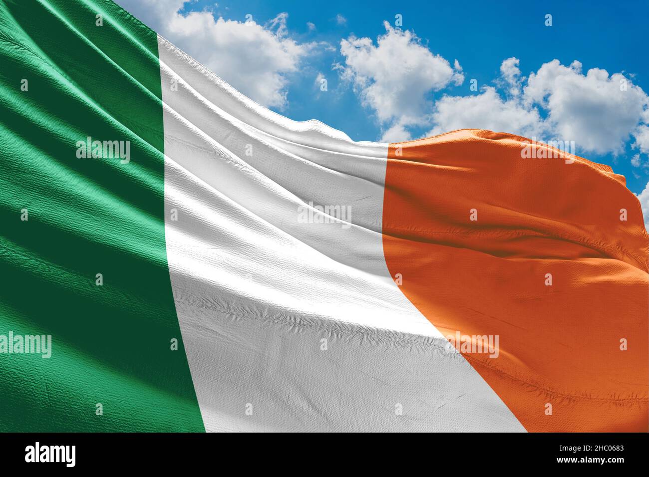 Drapeau de l'Irlande le drapeau national de l'Irlande Banque D'Images