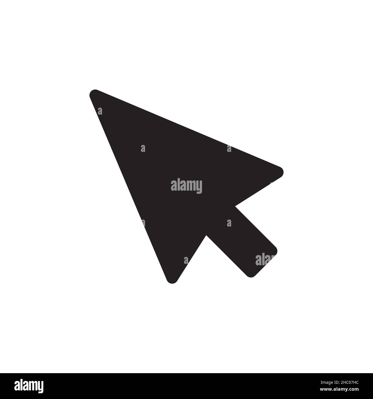 Icône de curseur isolée sur fond blanc Banque D'Images