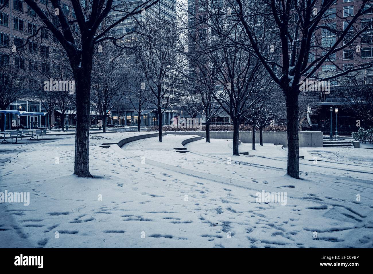 Parc de la place de la ville de reston Banque de photographies et d ...