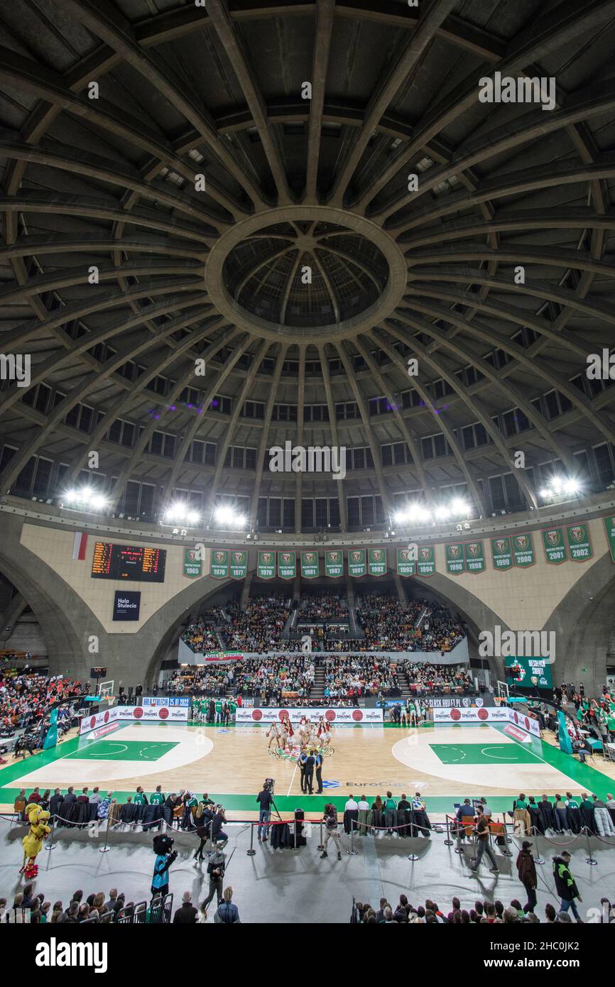 Wroclaw, Pologne, 22nd décembre 2021.7days Eurocup: WKS Slask Wroclaw vs Joventut Badalona dans le Centennial Hall.© Piotr Zajac/Alamy Live News Banque D'Images