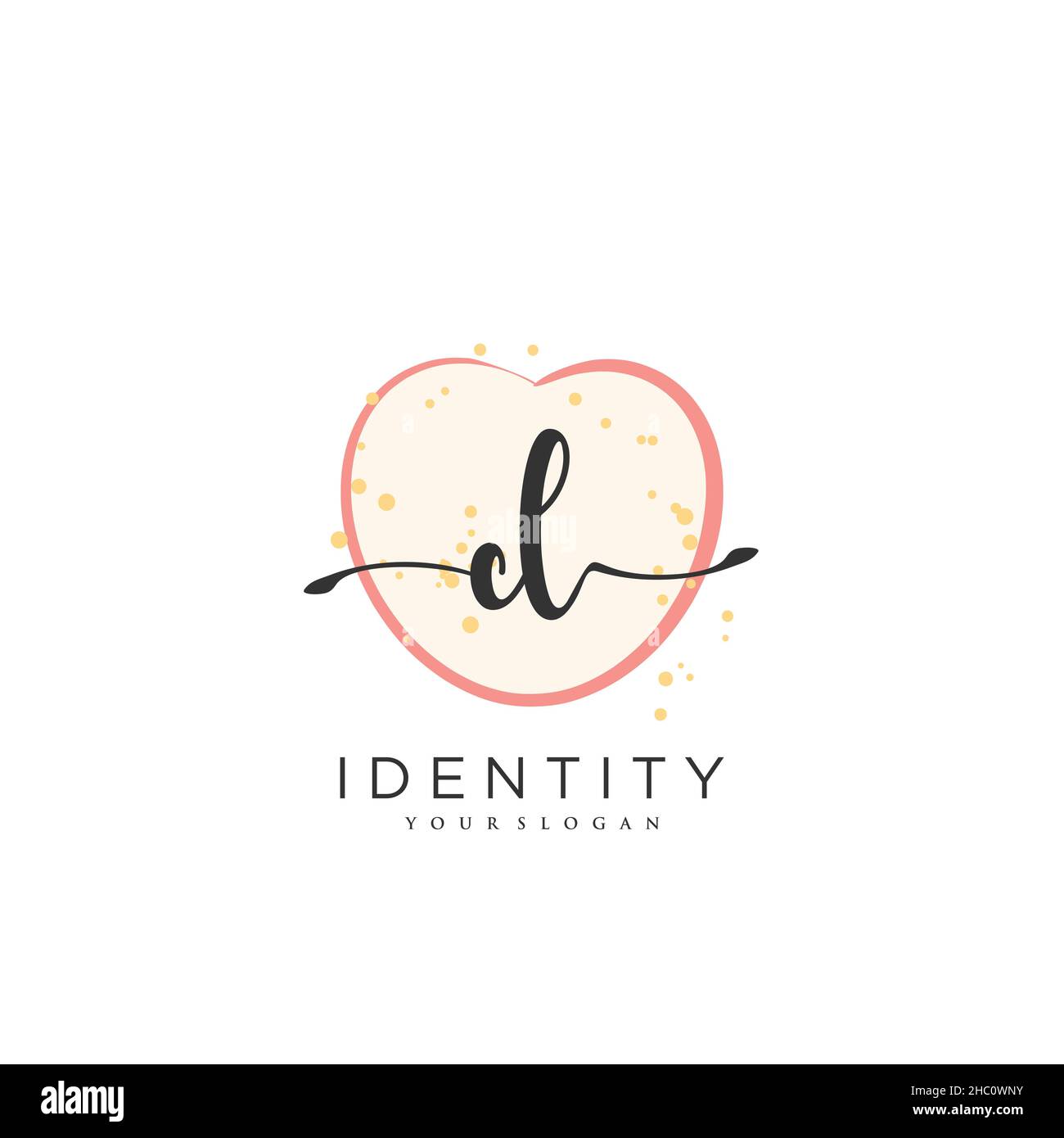 CL Handwriting logo vector art de la signature initiale, mariage, mode, jowerly, boutique,floral et botanique avec modèle créatif pour n'importe quelle entreprise Illustration de Vecteur
