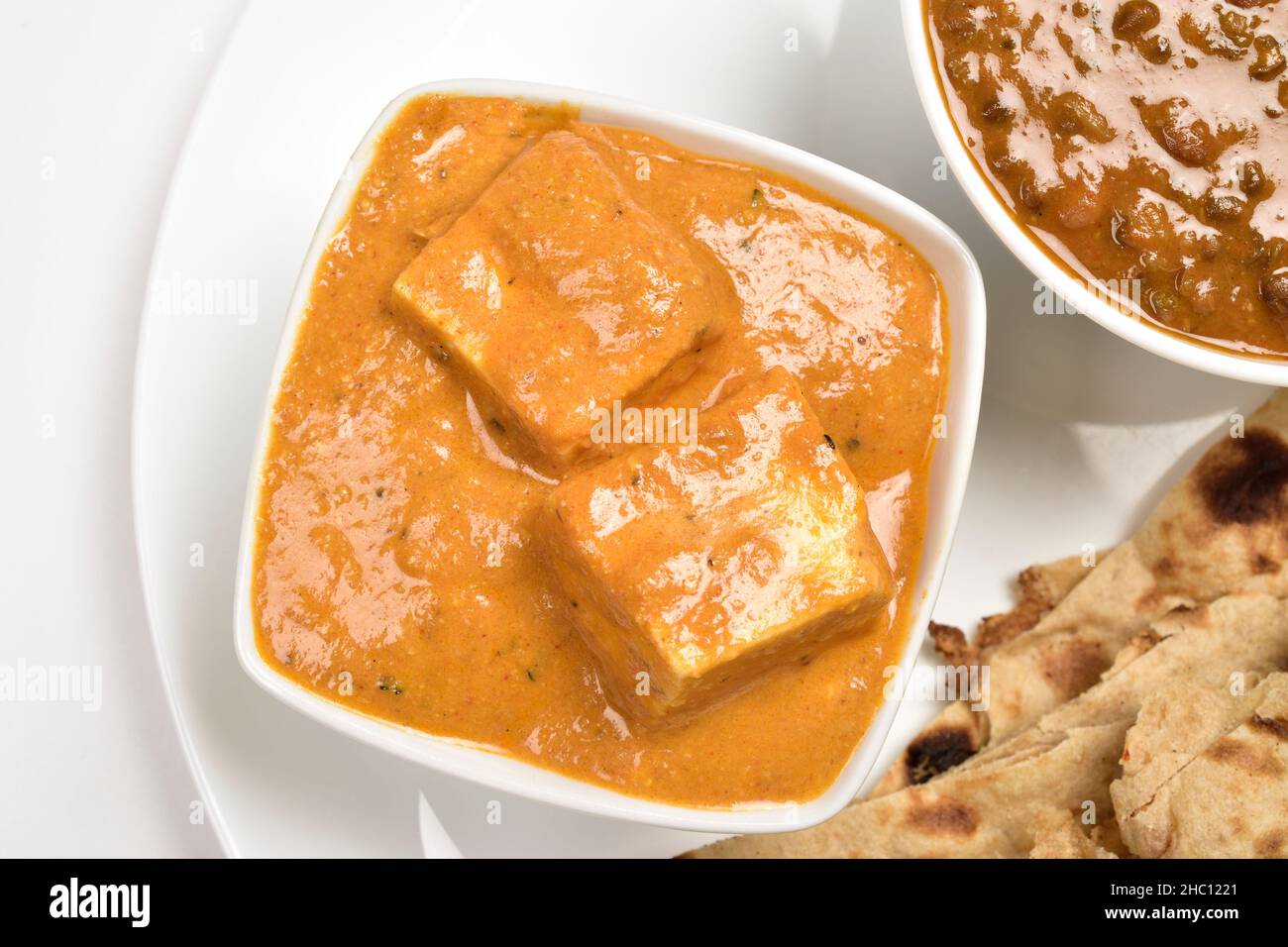 Gros plan de Shahi Paneer dans la plaque alimentaire Banque D'Images