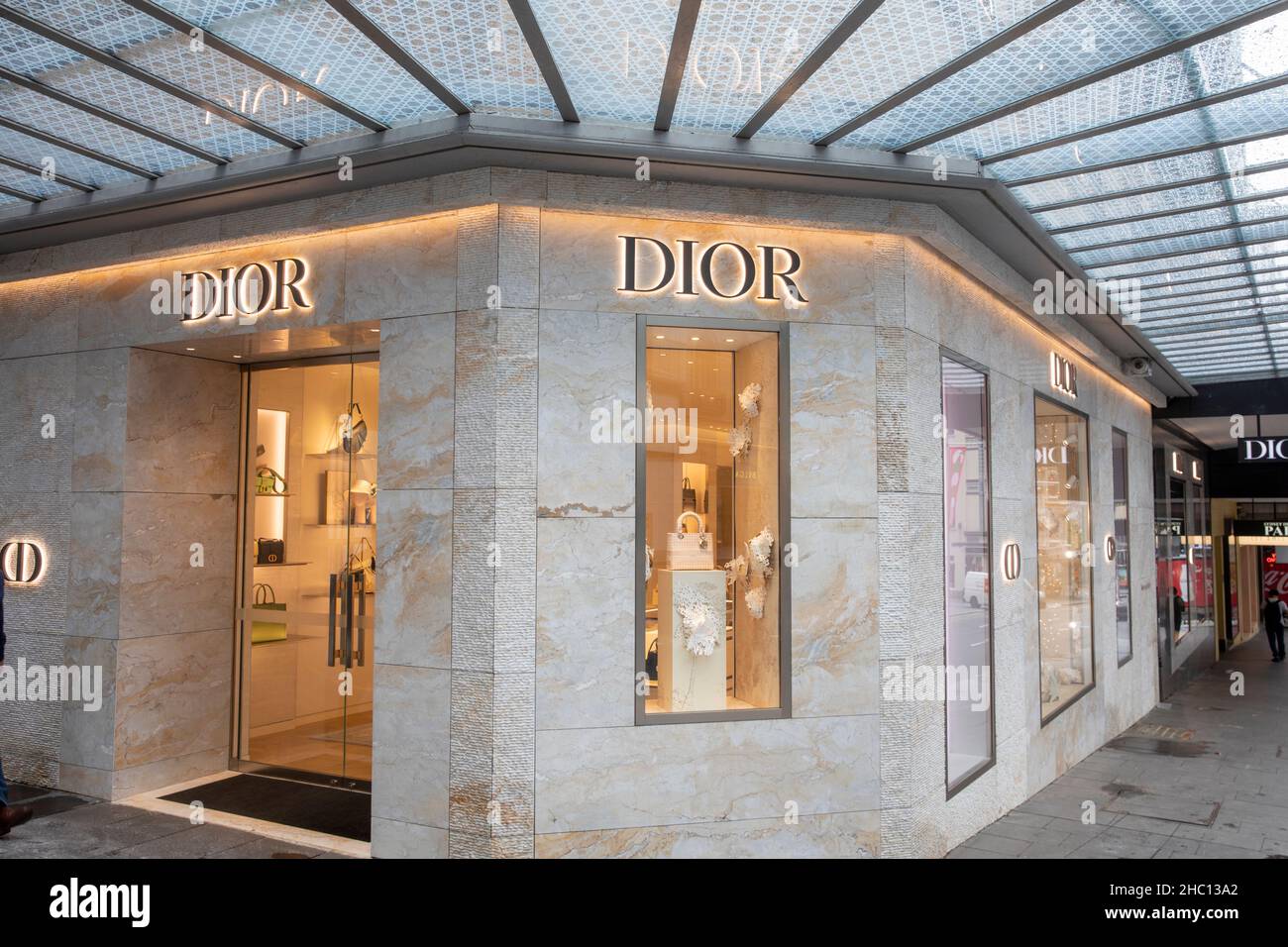 Maison de luxe et de mode Dior, magasin dans le centre-ville de Sydney, Nouvelle-Galles du Sud, Australie Banque D'Images