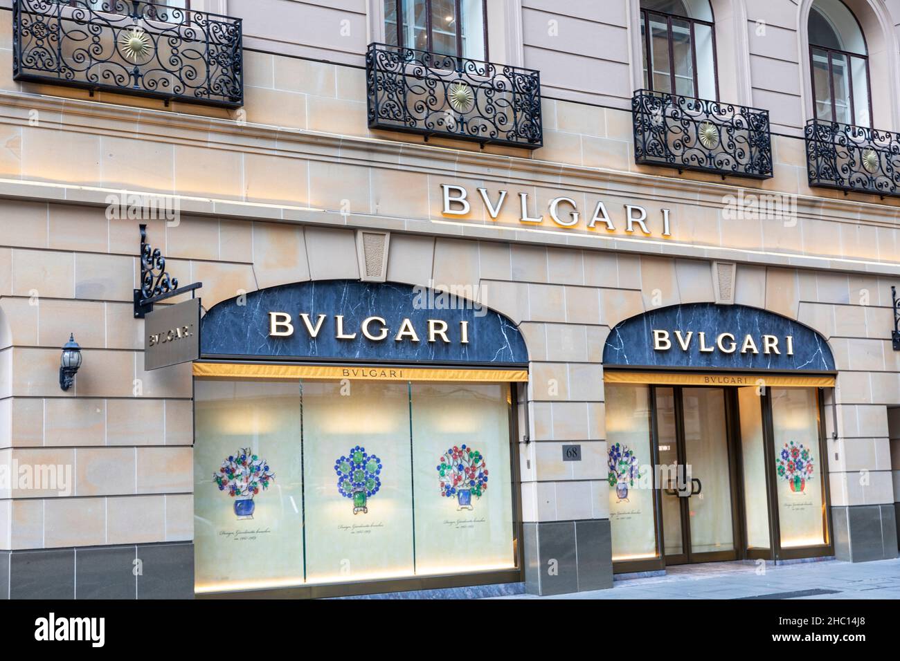 Magasin Bvlgari à Sydney Castletreagh Street, Nouvelle-Galles du Sud, Australie Banque D'Images