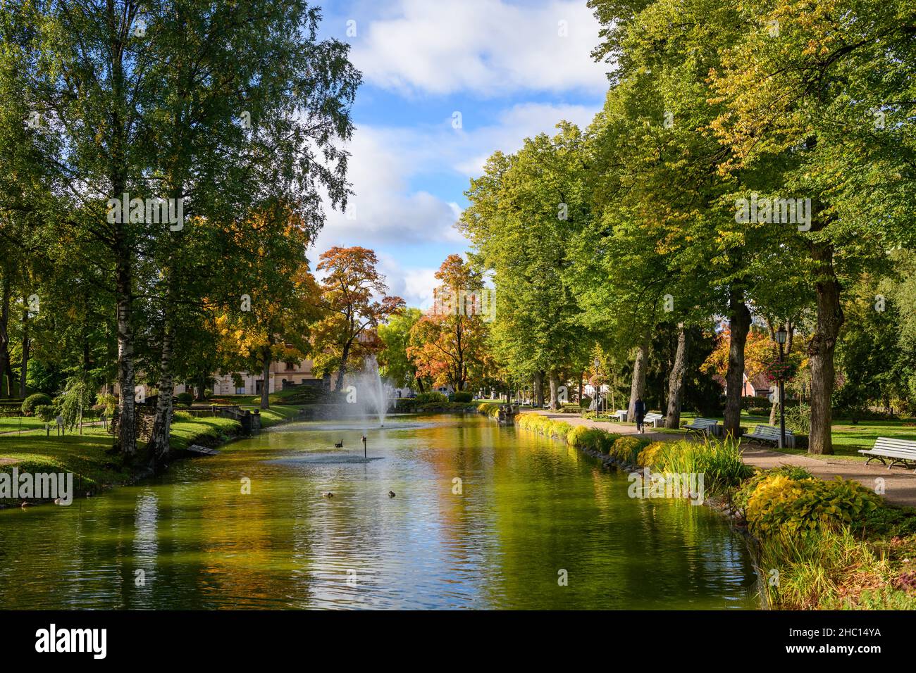 CESIS, LETTONIE.26th septembre 2021.Cesis ville pendant la saison d'automne. Banque D'Images