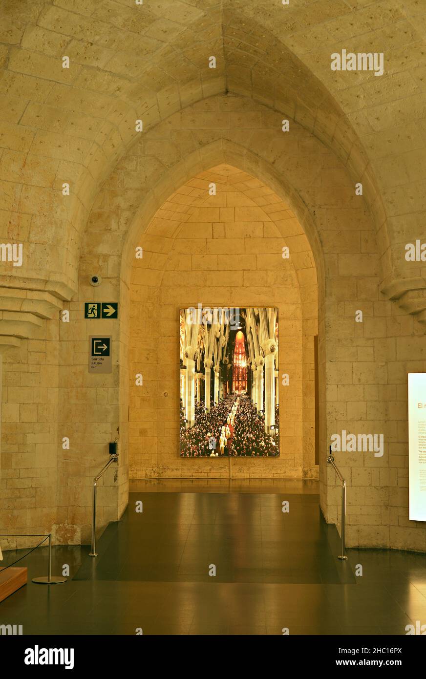Musée du Temple de la Sagrada Familia à Barcelone, Catalogne, Espagne Banque D'Images