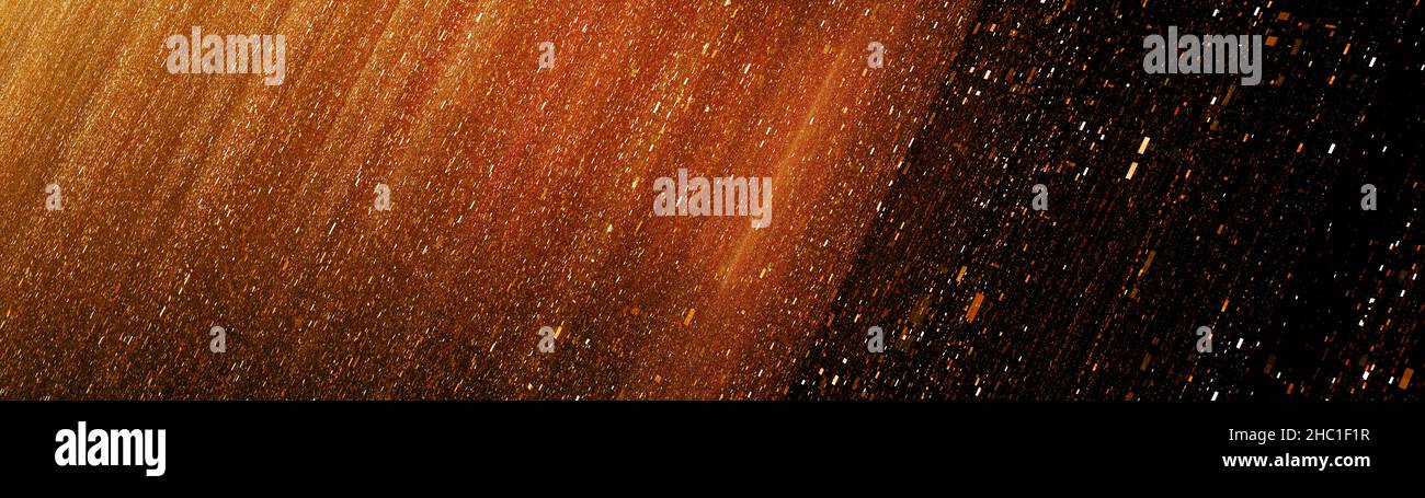 Nouvelle technologie spatiale flamboyante, arrière-plan ultra grand écran abstrait généré par ordinateur, rendu 3D Banque D'Images