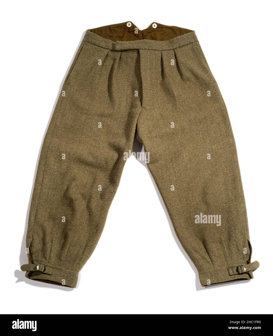 Plus foulées, pantalons en tweed.Quatre pouces sous le genou avec des sangles à serrer. Banque D'Images