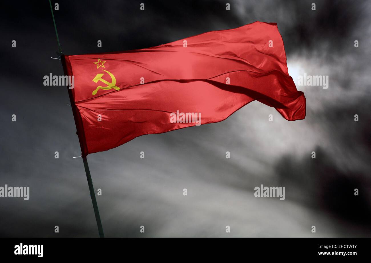 Drapeau Ancien Original URSS - Époque Soviétique 1974 - Neuf - Collection Communiste