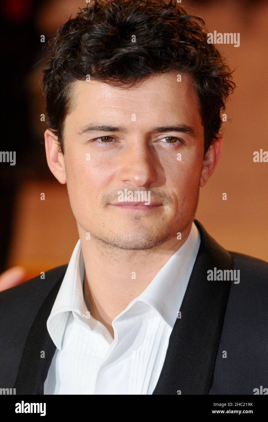 Orlando Bloom, trois mousquetaires en 3D, première mondiale, vue Westfield, Londres.04.10.11 Banque D'Images