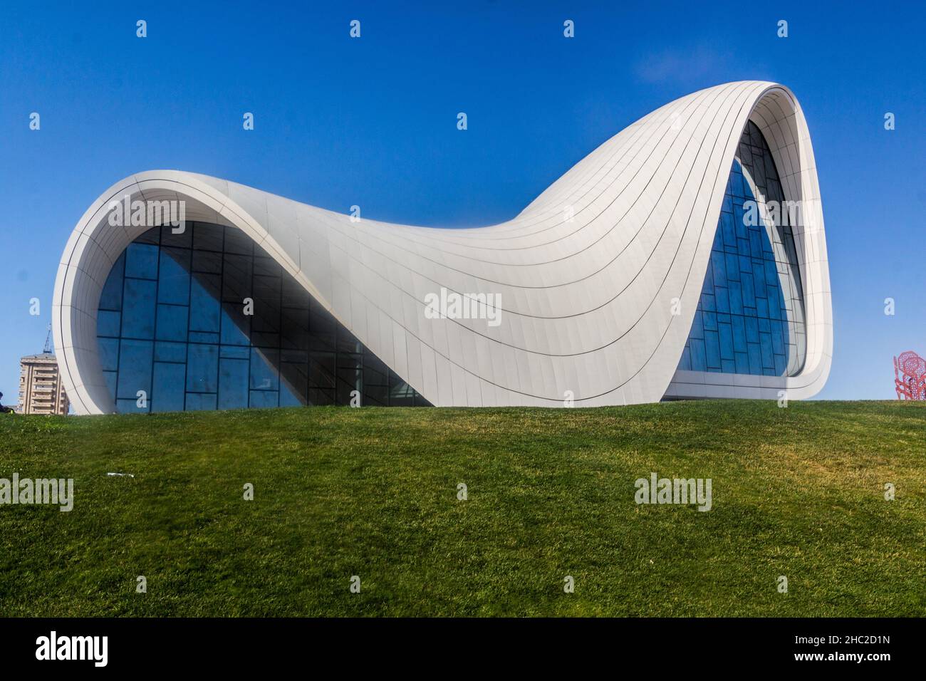 BAKOU, AZERBAÏDJAN - 19 JUIN 2018 : Centre culturel Heydar Aliyev à Bakou, Azerbaïdjan Banque D'Images