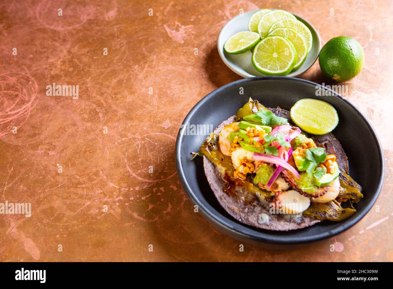 TIA Juana Taco, le projet dans la zone de Funk, Santa Barbara, Californie Banque D'Images