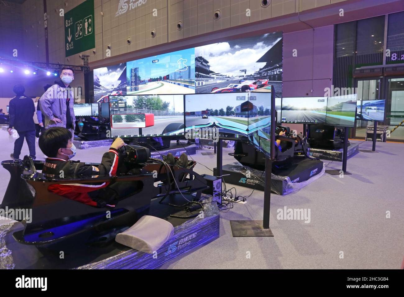 SHANGHAI, CHINE - 21 NOVEMBRE 2020 - Une vue de la finale de la coupe de Chine pour la course sportive scientifique et technologique de la jeunesse, 21 novembre 2020, Shanghai, CH Banque D'Images