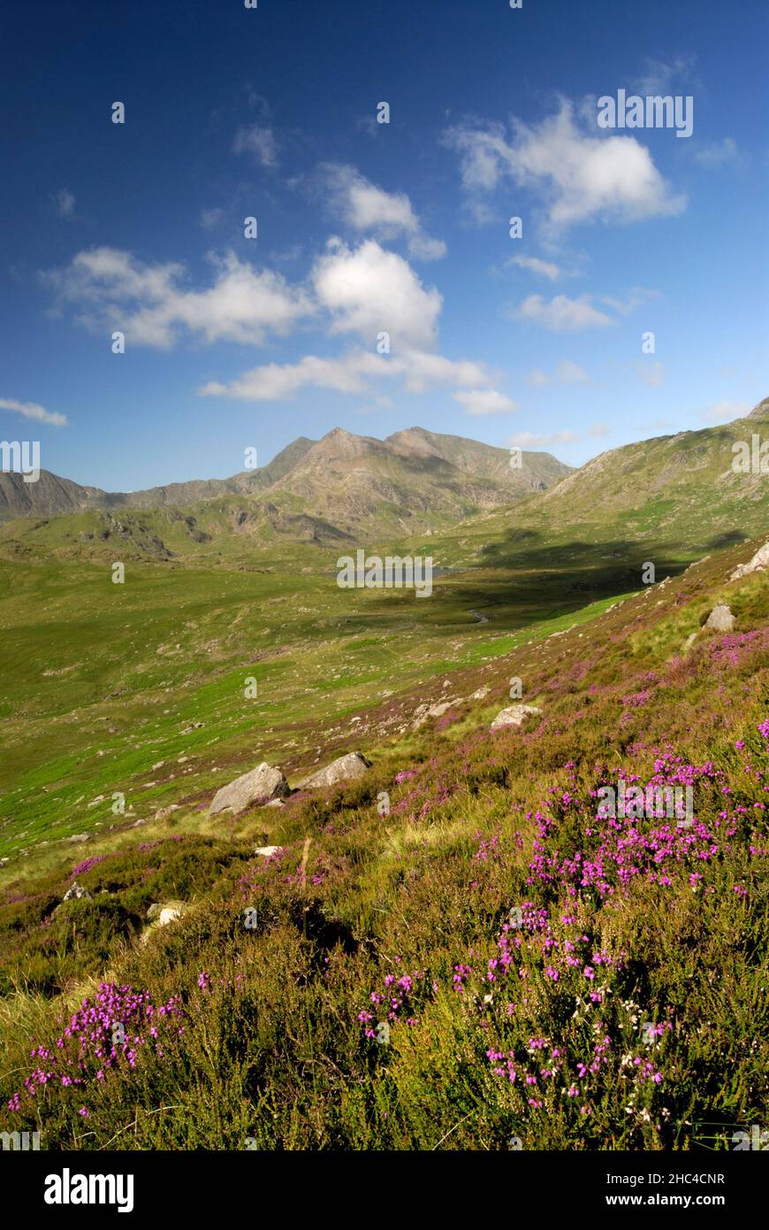 Vue sur Snowdon, pays de Galles, Royaume-Uni Banque D'Images