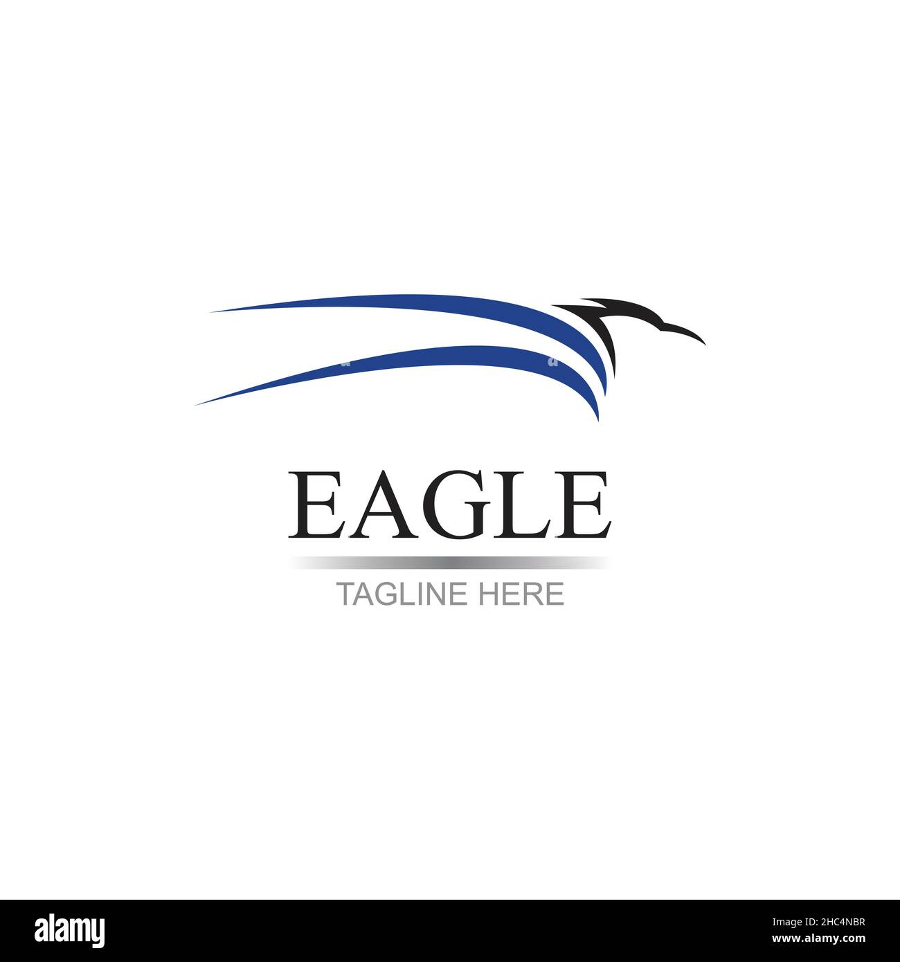 modèle de conception d'illustration vectorielle du logo eagle - vector Illustration de Vecteur