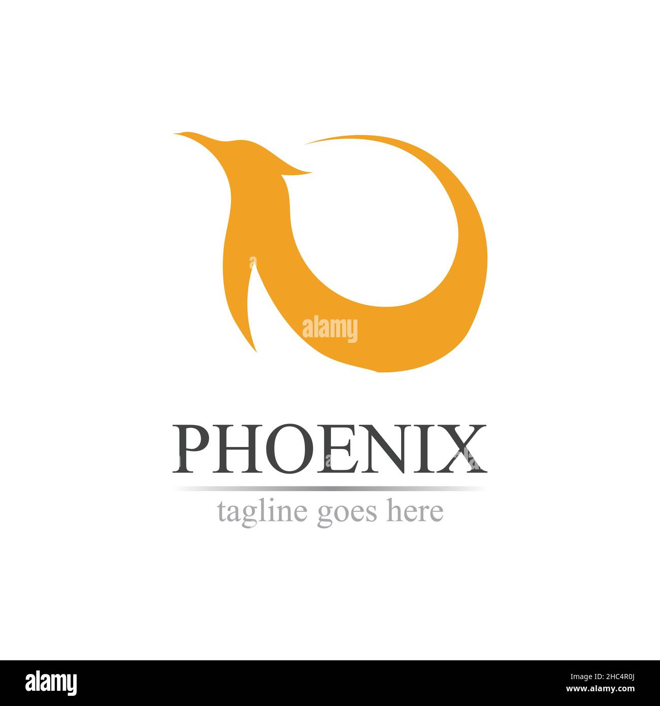 Illustration vectorielle du logo Phoenix Illustration de Vecteur
