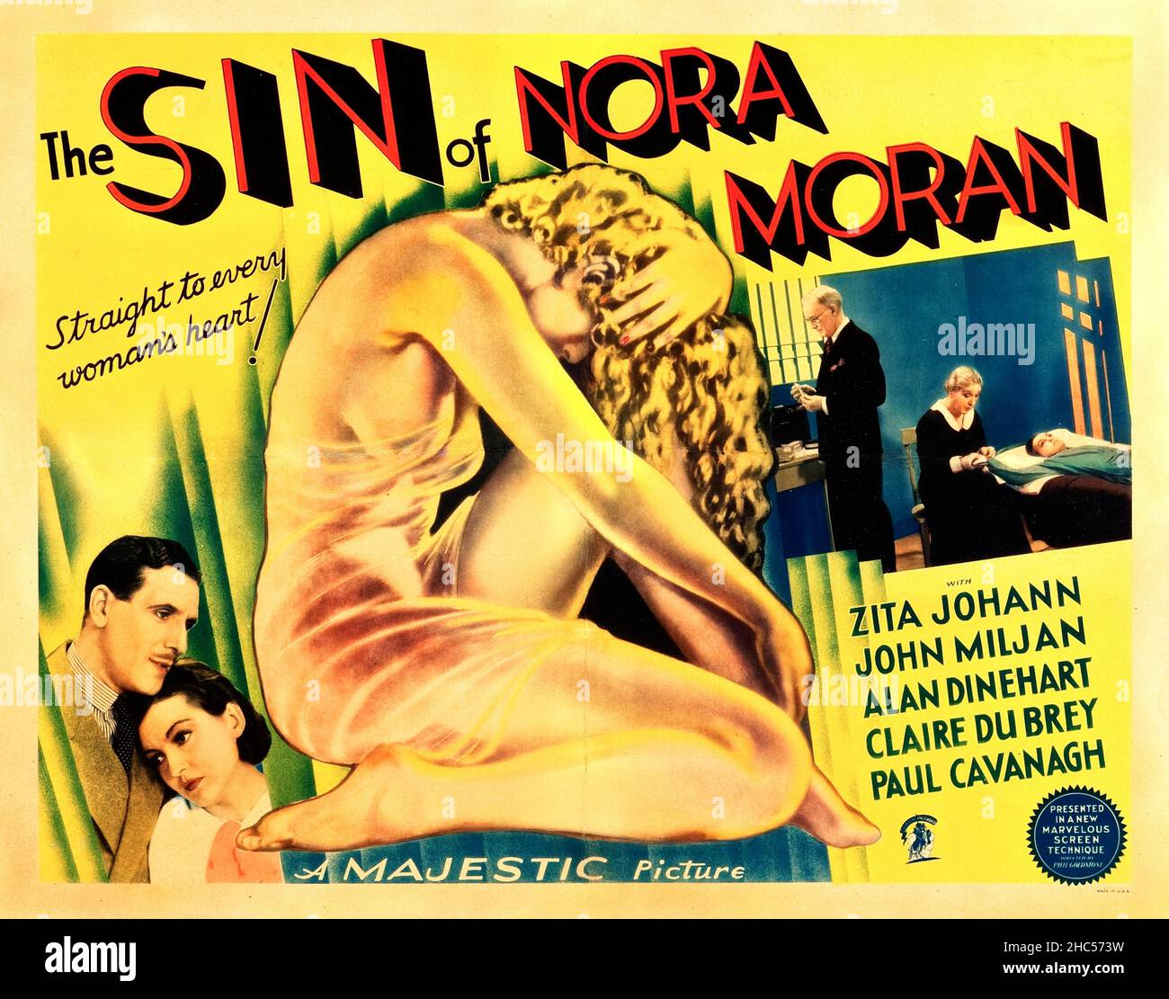 Le péché de Nora Moran - affiche du film - 1933 Banque D'Images