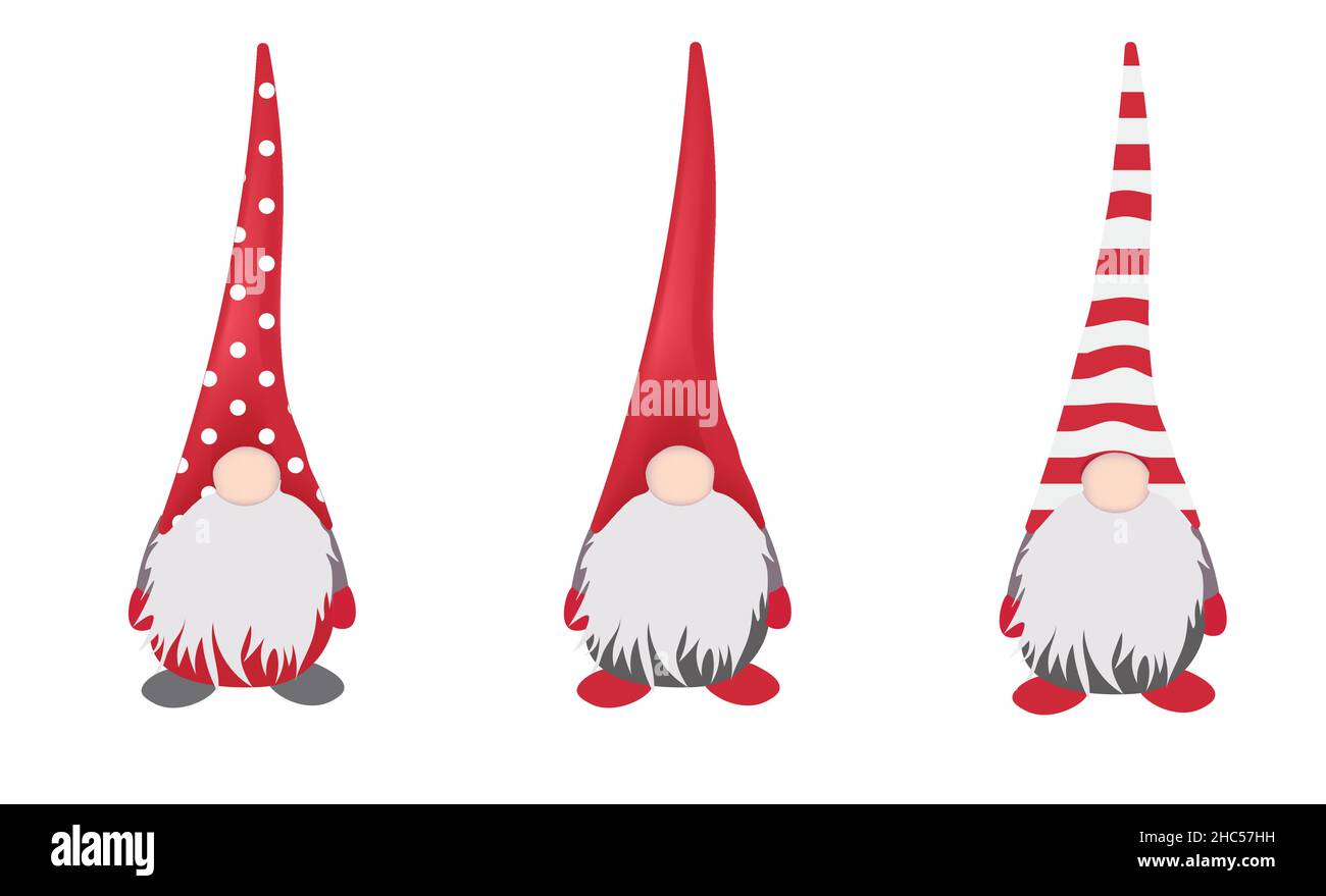Icône de gnome de Noël. Illustration vectorielle Illustration de Vecteur