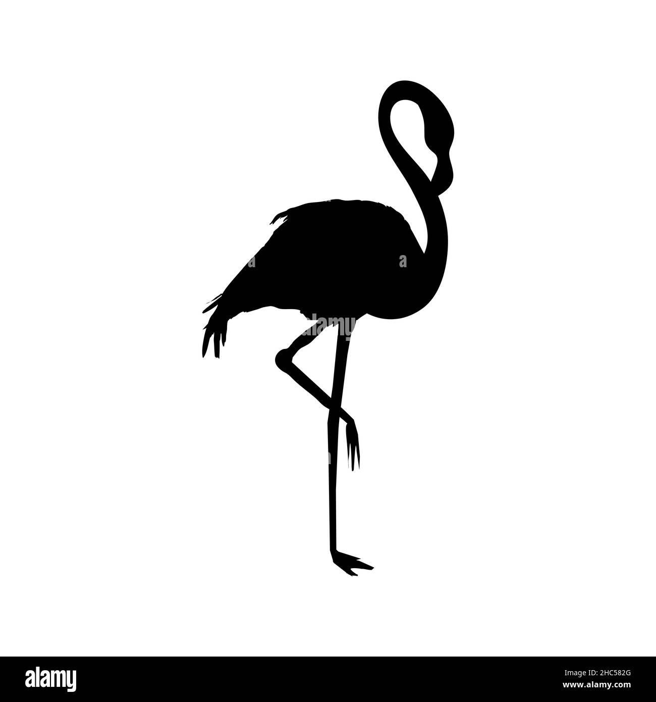 Silhouette Flamingo , fichier vectoriel d'oiseau, illustration Illustration de Vecteur