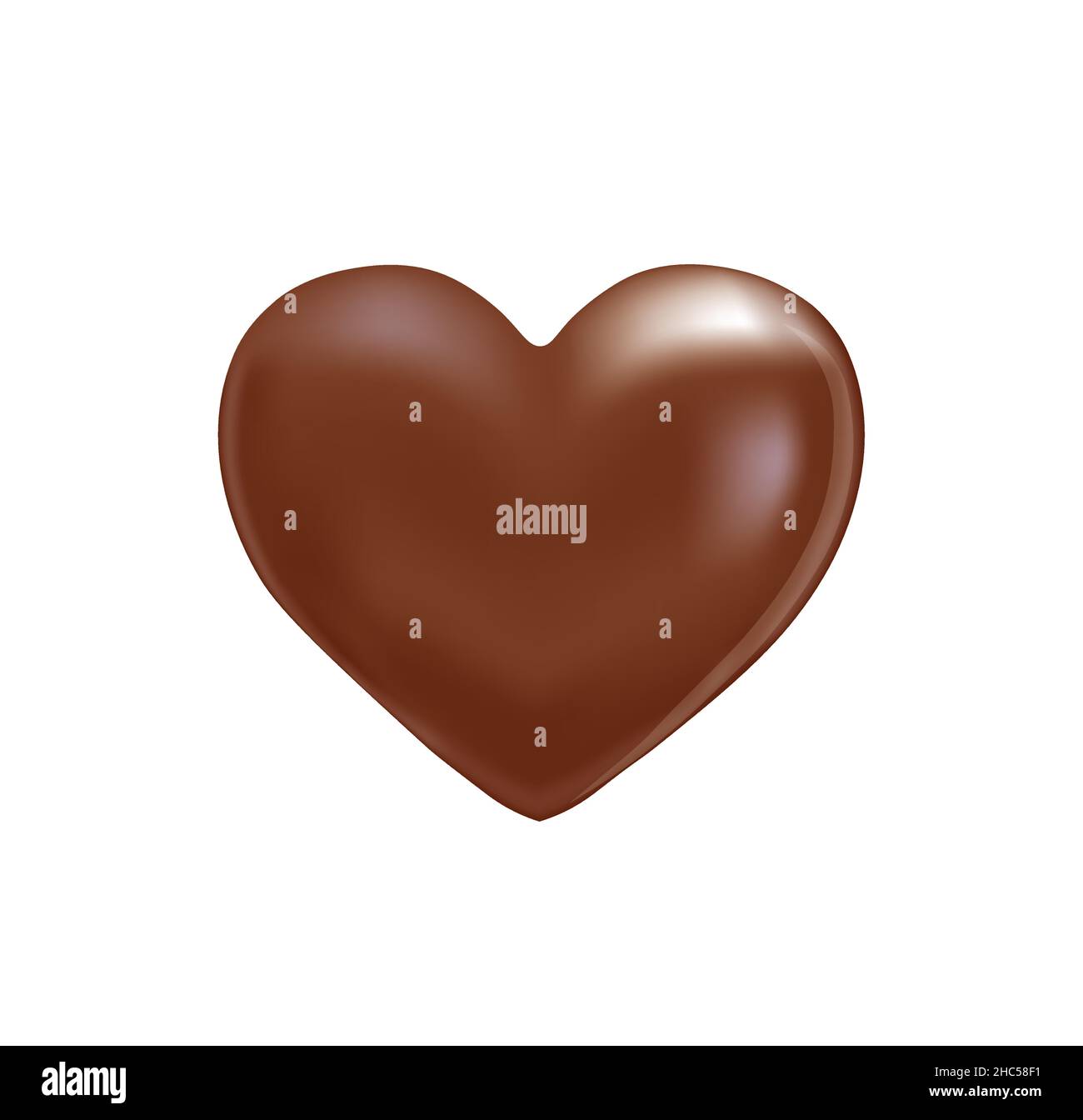 Coeur de bonbons au chocolat. Illustration vectorielle Illustration de Vecteur