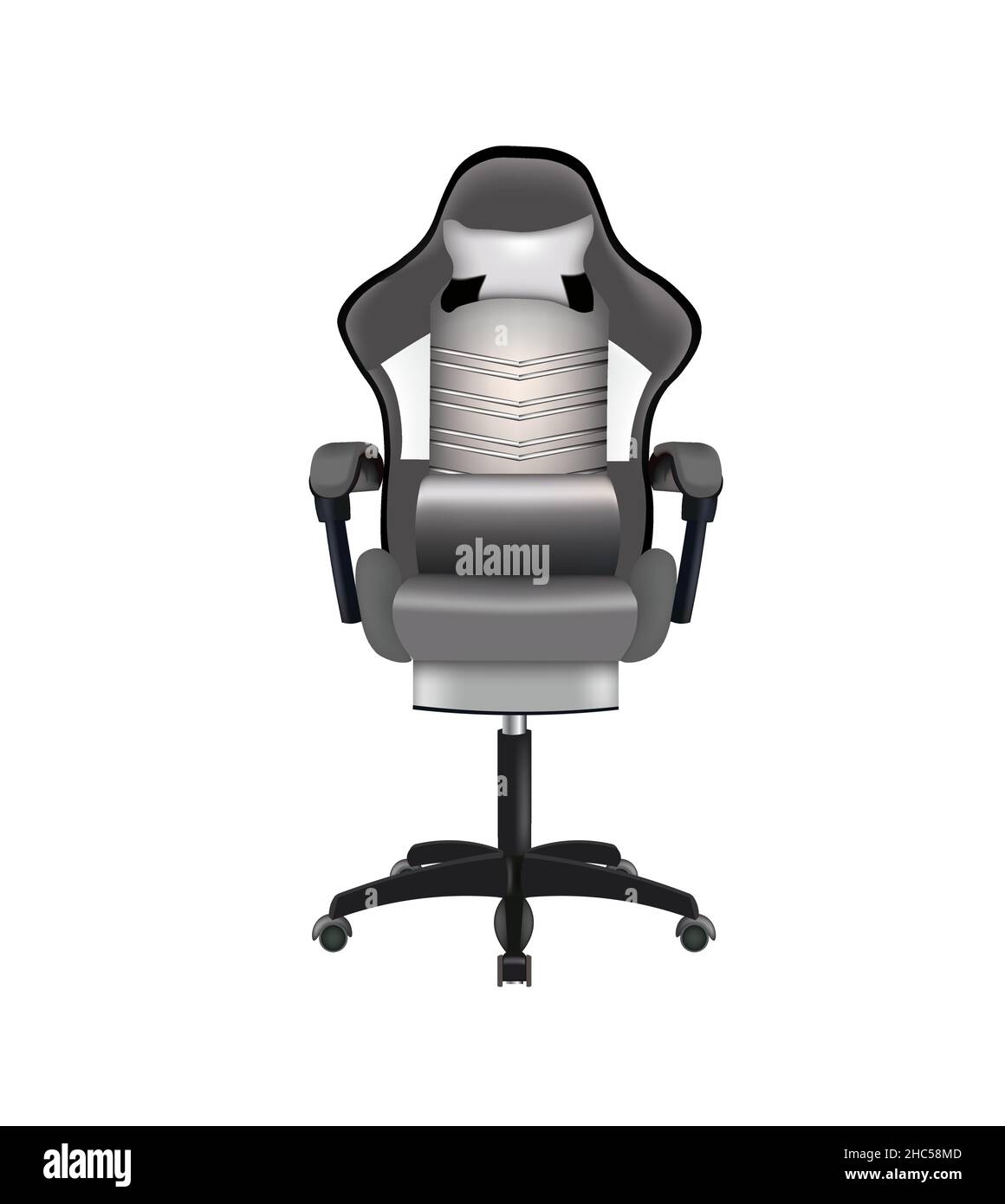 Chaise de jeu réaliste, vue avant, illustration vectorielle Illustration de Vecteur