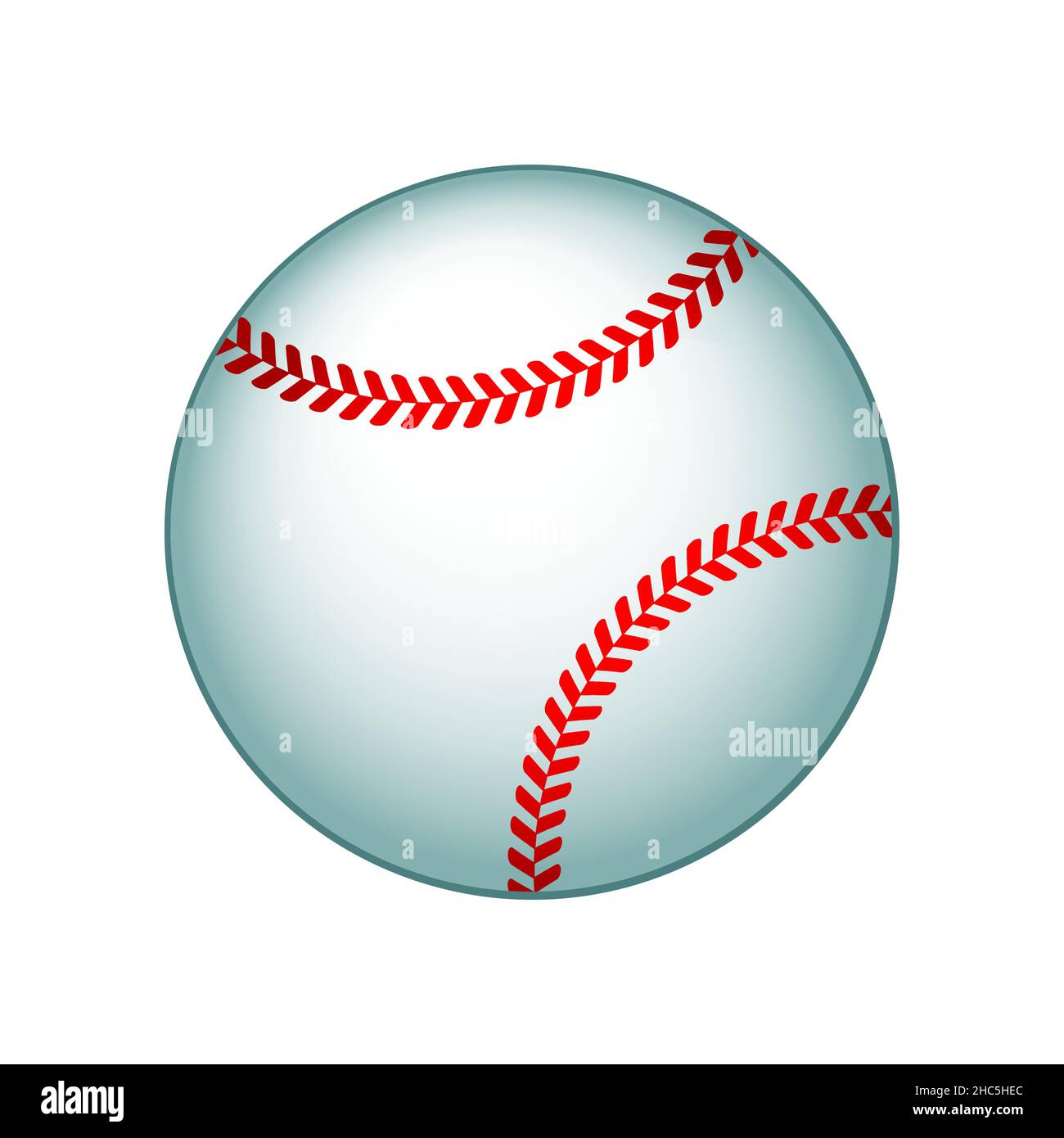Illustration de l'icône du ballon de baseball Illustration de Vecteur