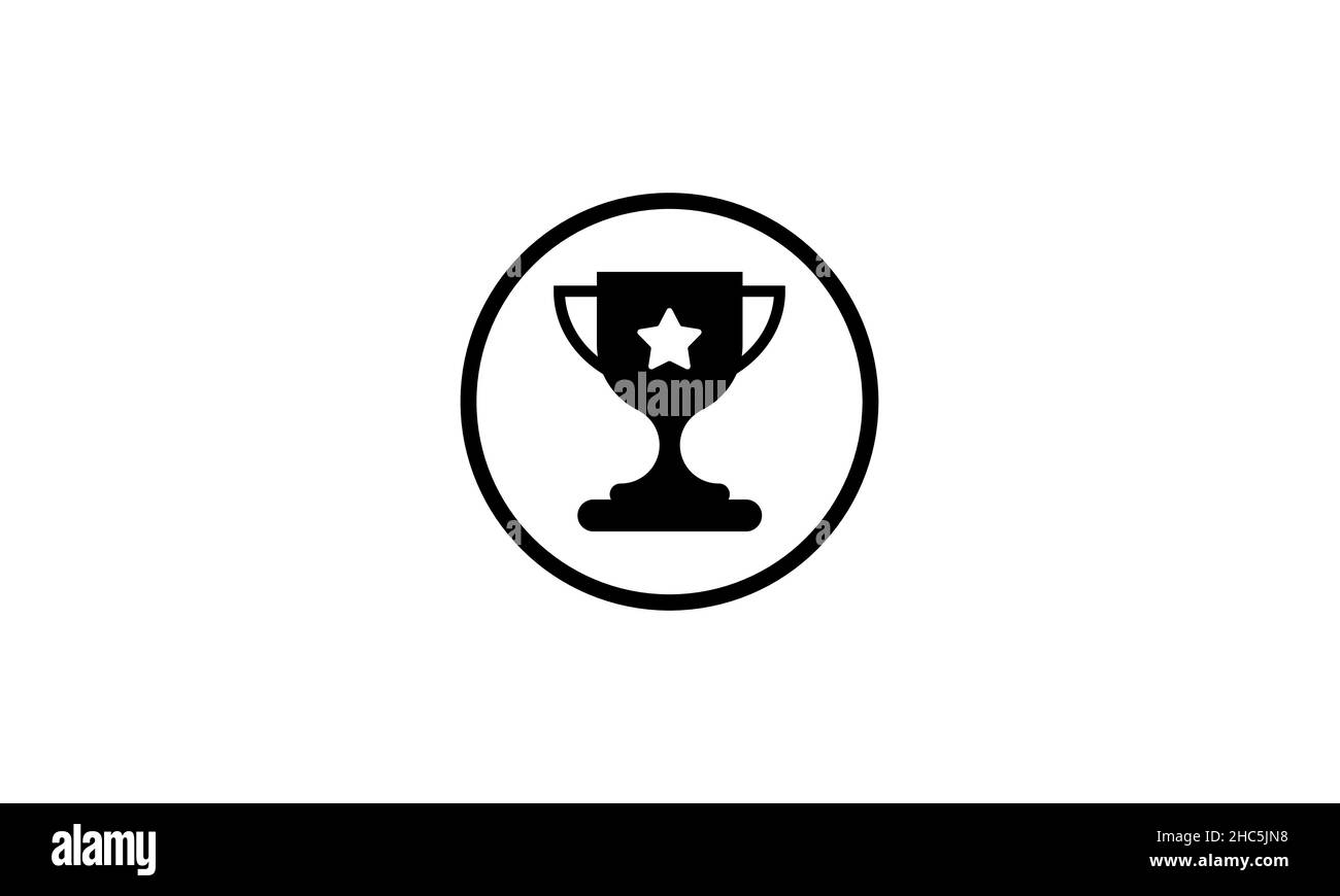 Symbole de trophée vecteur, logo de Trophée illustration Illustration de Vecteur