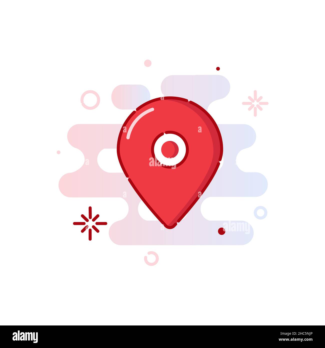 Axe de repère de positionnement GPS, illustration Photo Stock - Alamy
