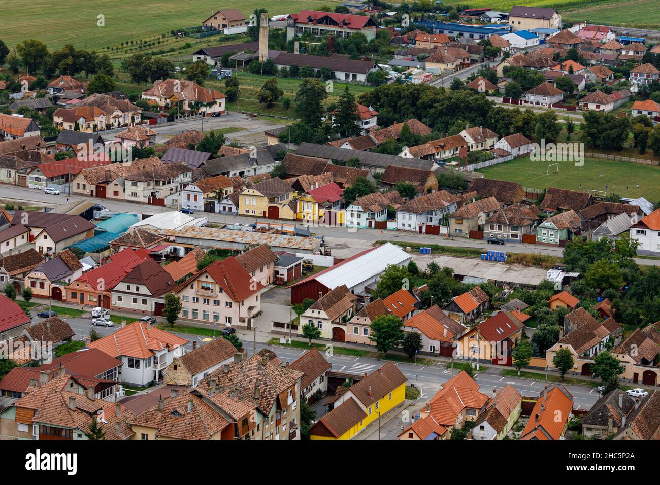 La ville de Rupea en Roumanie Banque D'Images