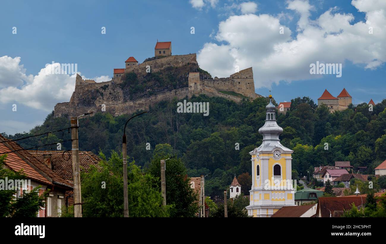 Le château de Rupea en Roumanie Banque D'Images