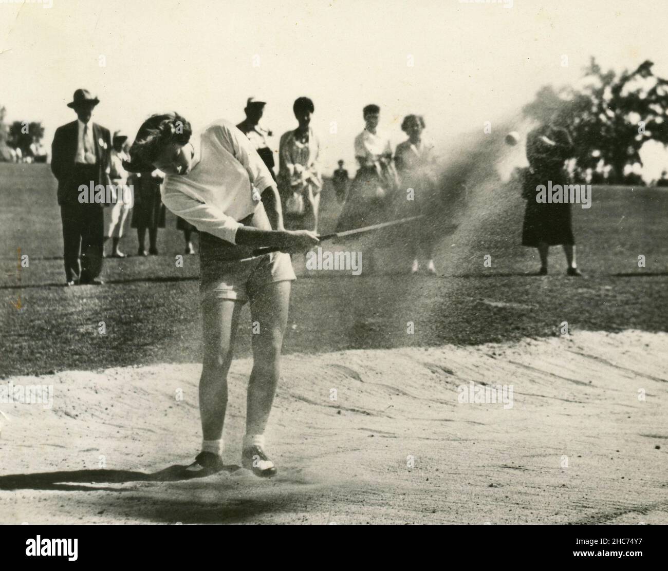 Golfeur américain Marlene Hagge Bauer, athlète américaine de l'année 1949, USA 1950 Banque D'Images