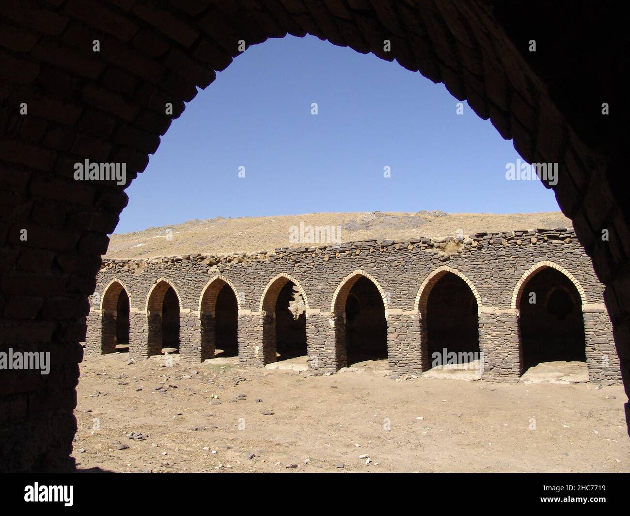 Village de pierre de Varkaneh à Hamedan, Iran Banque D'Images