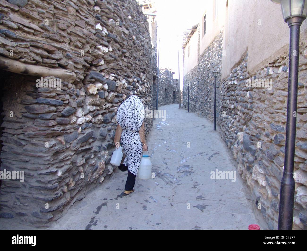 Village de pierre de Varkaneh à Hamedan, Iran Banque D'Images