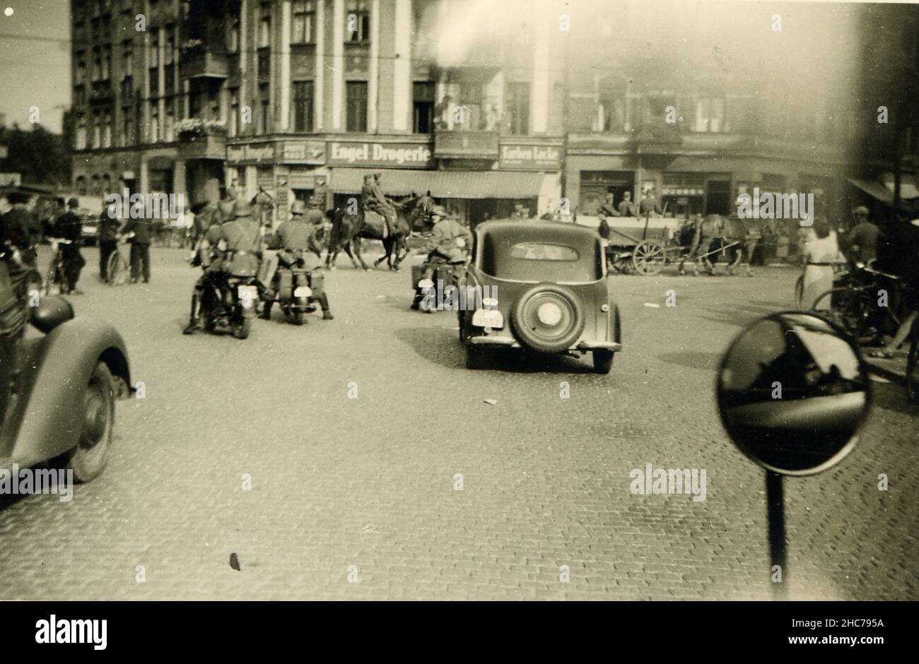 Deuxième Guerre mondiale WW2 des soldats allemands envahissent la Pologne - cracovie, Pologne 09/30/1939 Banque D'Images