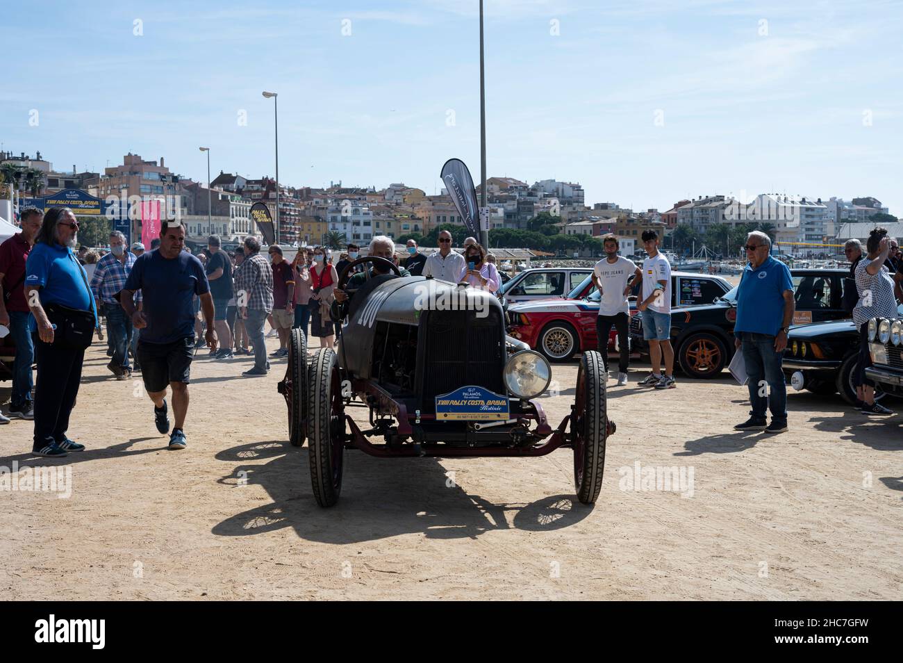 Barcelone, ​​Spain; 3 octobre 2021: Abadal Buick XVIII Costa Brava Historic Rally à Palamos. Banque D'Images