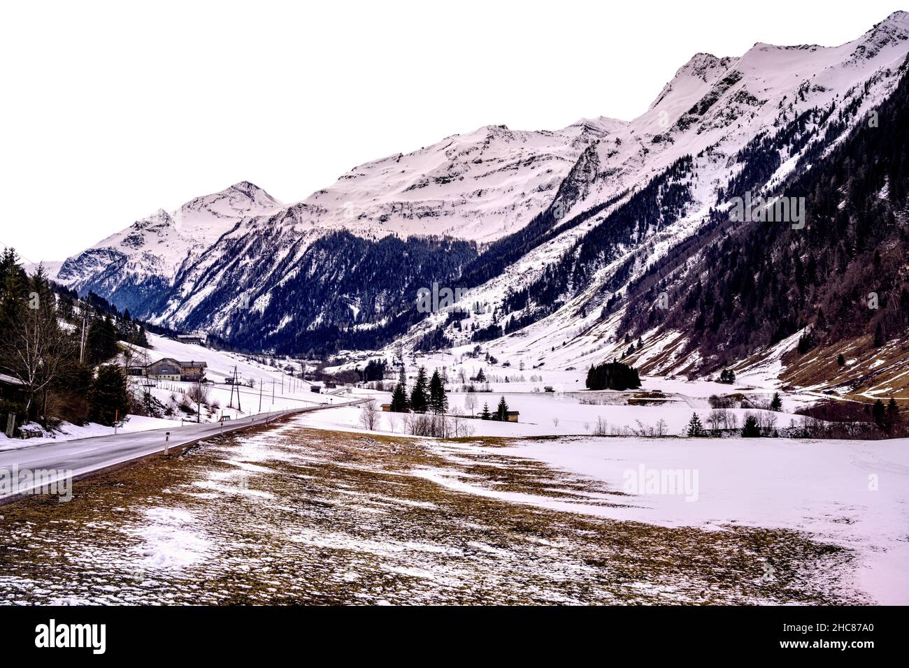 Vallée de la montagne, centre de ski Rauris, Autriche Banque D'Images