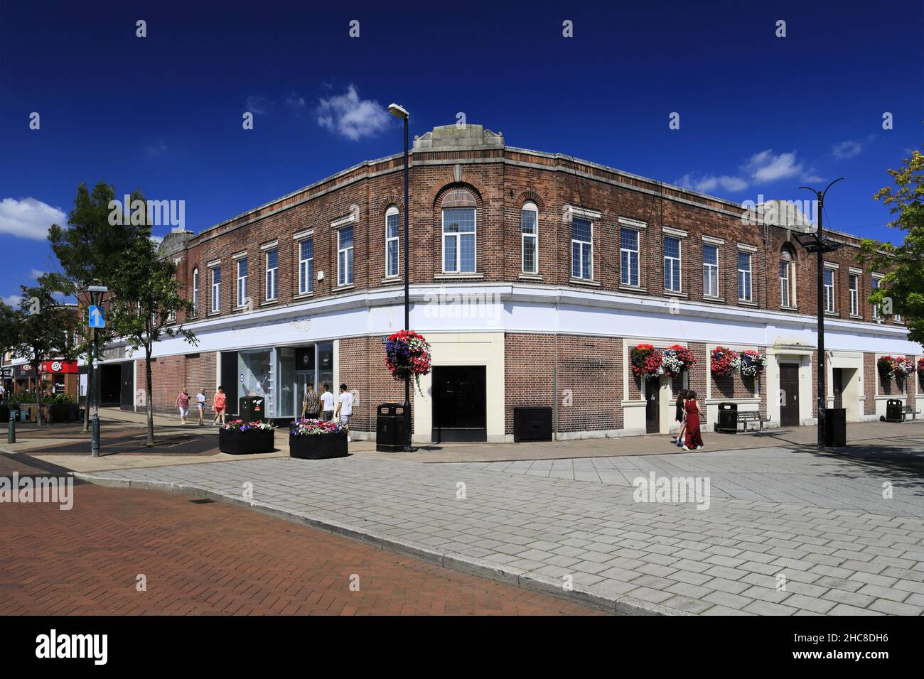 The Market place, Crewe Town, Cheshire, Angleterre, Royaume-Uni Banque D'Images