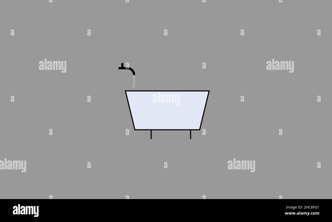 Logo Vector pour le bain Illustration de Vecteur