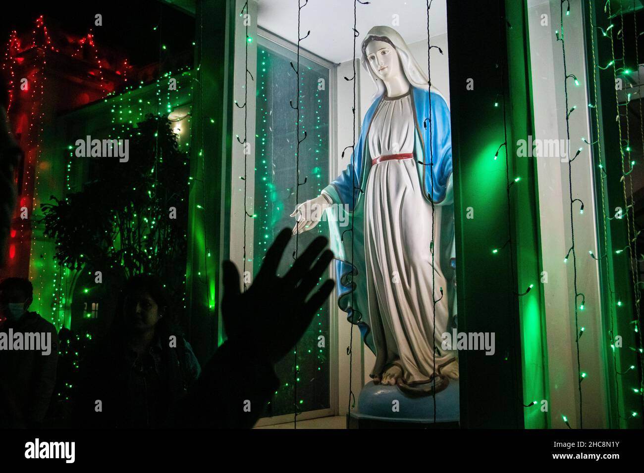 Images uniques du joyeux Noël 2021, j'ai pris cette image le 25 décembre 2021, de l'église Kakrail, Dhaka, Bangladesh Banque D'Images