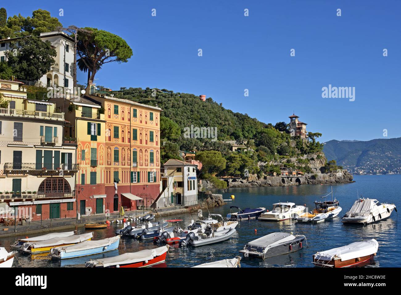 Portofino, Italie, Italien, Méditerranée. Banque D'Images