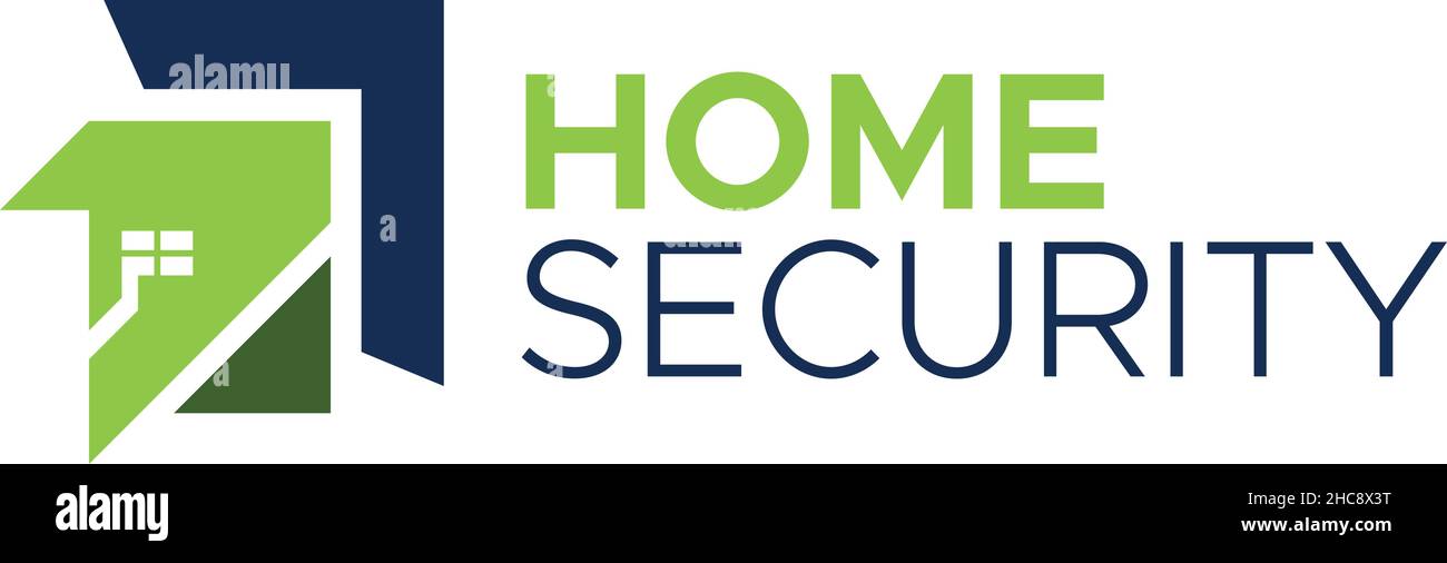 Design moderne et coloré du LOGO de la MAISON DE SÉCURITÉ Illustration de Vecteur