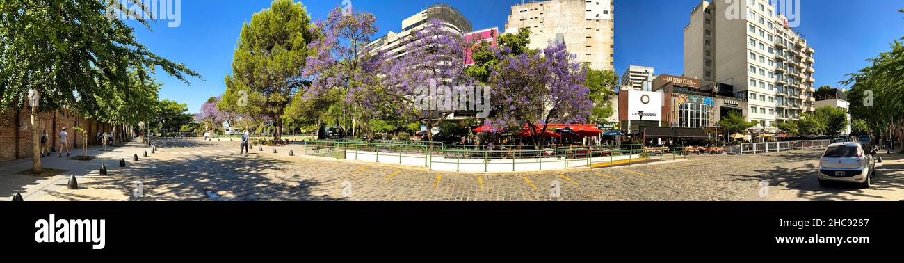 Scène panoramique Recoleta, Buenos Aires, Argentine Banque D'Images